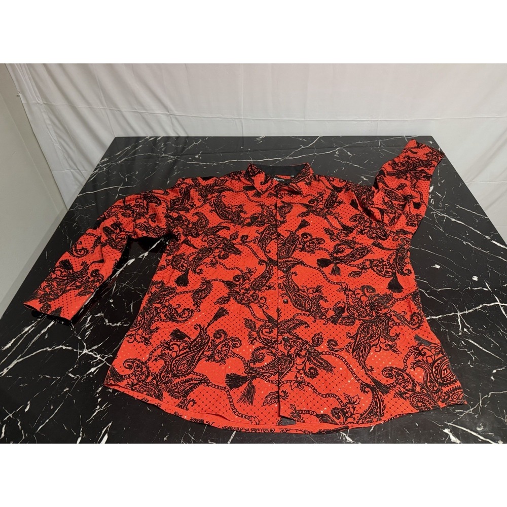 Bespoke Moda VELVET BAROQUE PATTERN SHIRT